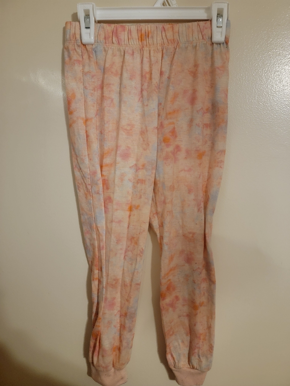 Girls Cat And Jack Orange Tye Dye Two Piece Jogger Pajama Set Size 6/7 - Picture 5 of 7